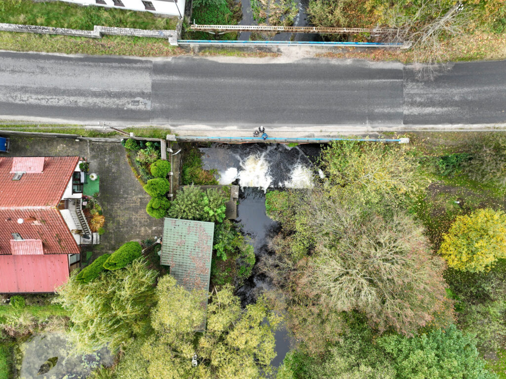 One of the two Gowienica River barriers currently being assessed for removal as part of the initiative.