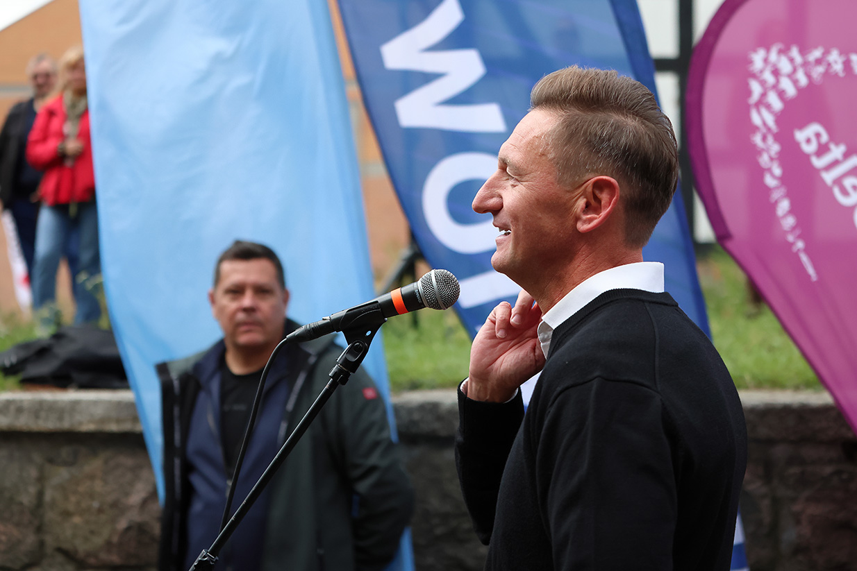 Marshal of the West Pomeranian Voivodeship, Olgierd Geblewicz during the opening ceremony