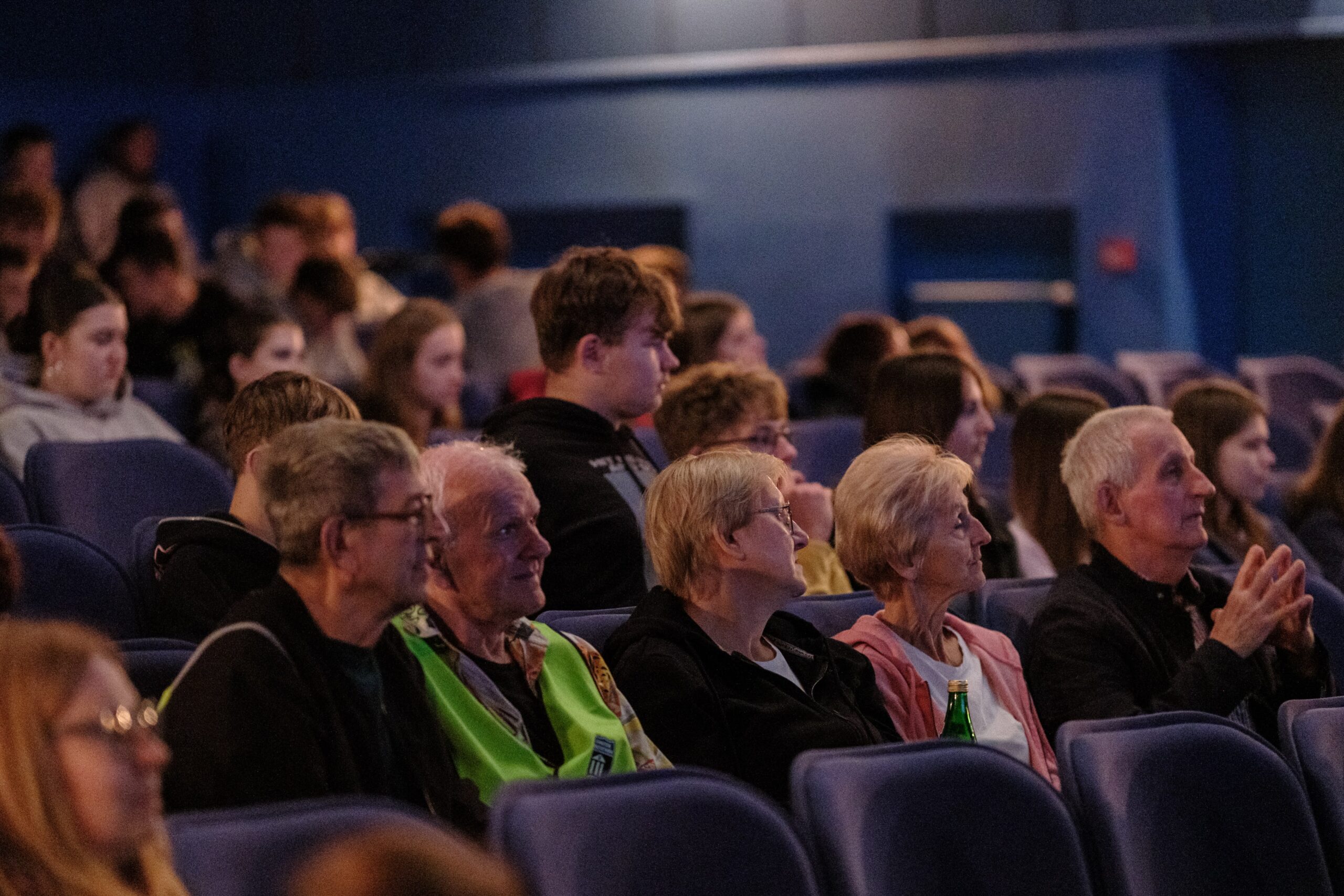 Residents of Goleniów at the presentations at the Goleniów Cultural Centre