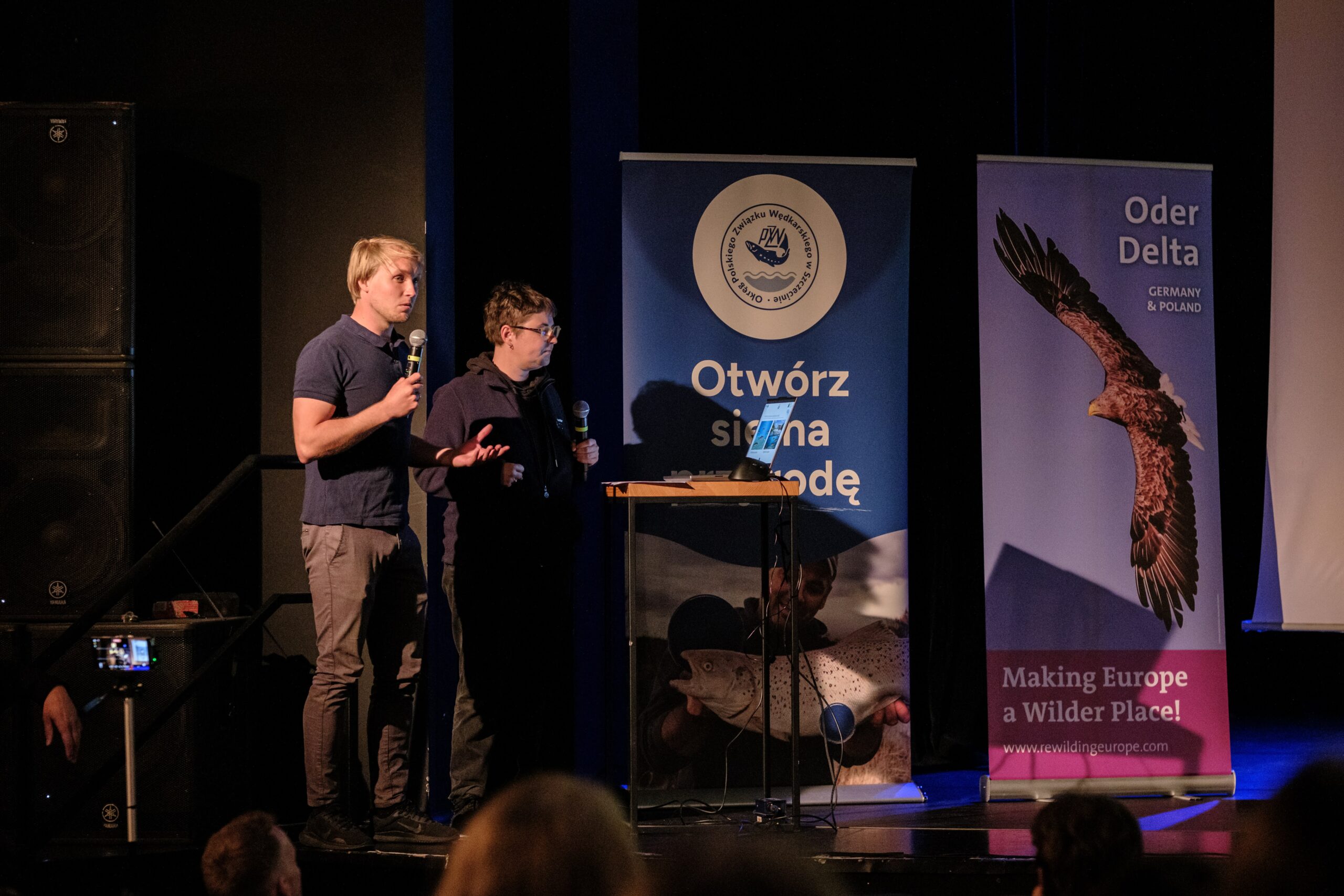 Lecture by the team from the Leibniz Institute of Freshwater Ecology and Inland Fisheries (IGB) on current and past efforts to reintroduce sturgeon into the Baltic Sea and its tributaries